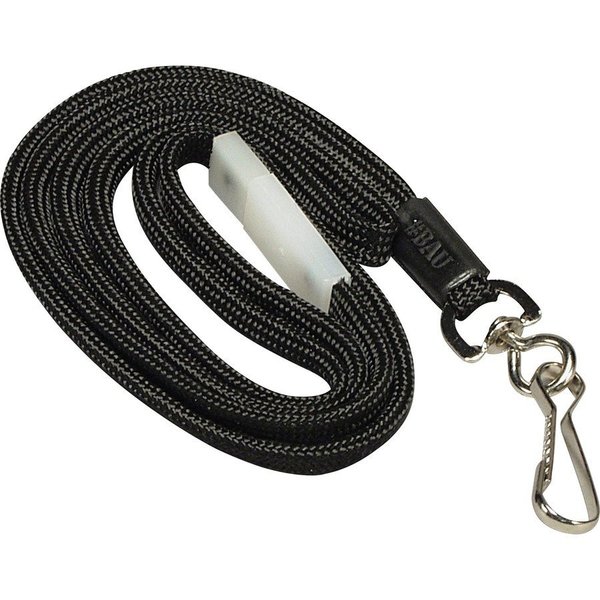 Sicurix Breakaway Lanyards, w/ Adj. Slide, 35", 12/BX, Black 12PK BAU65549